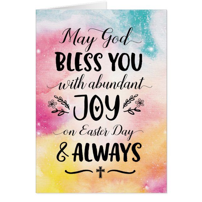 May God Bless you with Joy On Easter (正面)