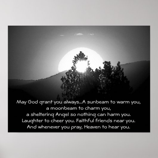 May GOD Grant You Always...Irish Blessing ポスター (正面)