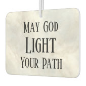 May God Light Your Path Christian Safe Travels カーエアーフレッシュナー (左)