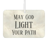 May God Light Your Path Christian Safe Travels カーエアーフレッシュナー (正面)