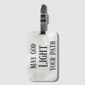 May God Light Your Path Christian Safe Travels ラゲッジタグ (正面縦)