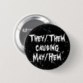 May/Hem非バイナリを引き起こおもしろいす原因 缶バッジ (正面&裏面)