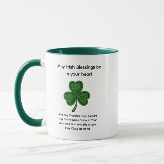 May Irish Blessings Be in Your Heart St. Patrick’s マグカップ (左)