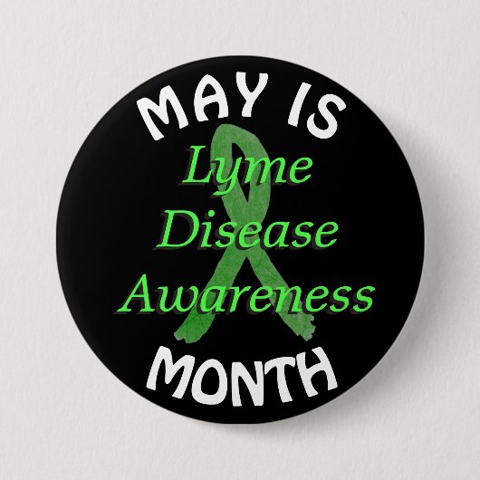 May is Lyme Disease認識度月ボタン 缶バッジ (正面)