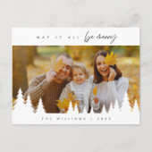 May It All メリー Be,家族写真,ミニマル ポストカード (正面)