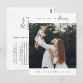 May It All メリー Be, Christmas Family Photo ポストカード (正面/裏面)