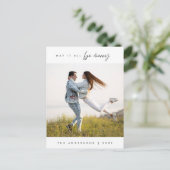 May It All メリー Be, Christmas Family Photo ポストカード (スタンド正面)