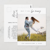 May It All メリー Be, Christmas Family Photo ポストカード (正面/裏面)