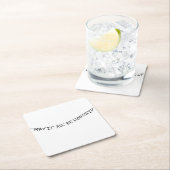 May it all be worship スクエアペーパーコースター (インサイチュ)