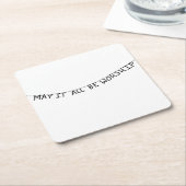 May it all be worship スクエアペーパーコースター (アングル)