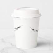 May it all be worship 紙コップ (左)