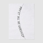 May it all be worship 薄葉紙 (正面)