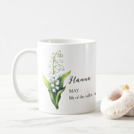 MAY LILY OF THE VALLEY誕生花の月名 コーヒーマグカップ