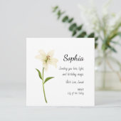 May Lily of the Valley Personalized Birthday カード (スタンド正面)