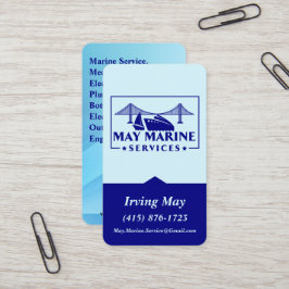 May Marine Servicesカスタマイズ可能なロゴQRコードURL 名刺