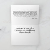 May Peace Be Your 賛美's Christmas card シーズンカード (内部)