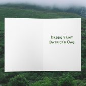 May Peace n Plenty Irish Blessing Shamrock Lantern カード