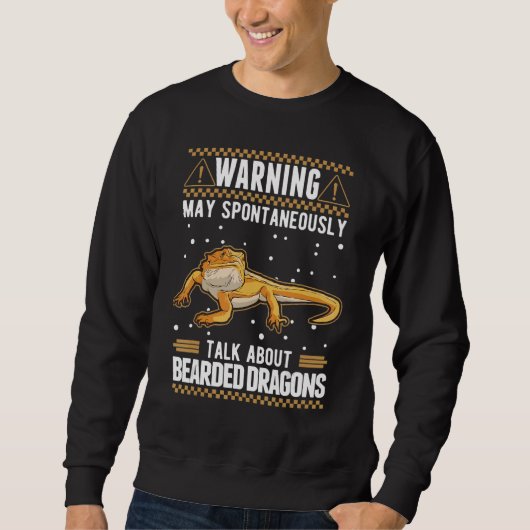 May Spontaneously Talk About Bearded Dragons 1 スウェットシャツ (正面)