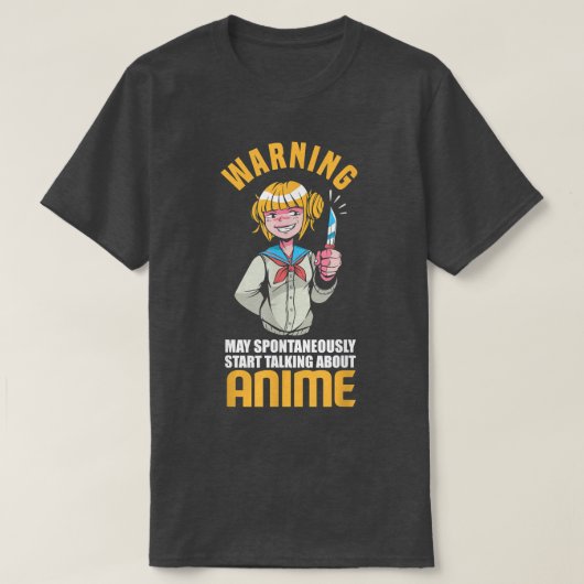 May Spontaneously Talking About Anime Funny Anime  Tシャツ (デザイン正面)