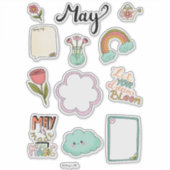 May Sticker Sheet – Fresh & Bright シール (正面)