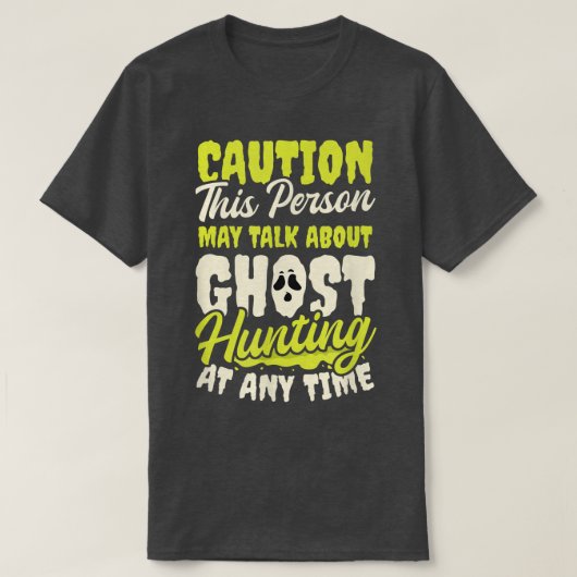 May Talk Aboutデザイン幽霊狩り2494 Tシャツ (デザイン正面)