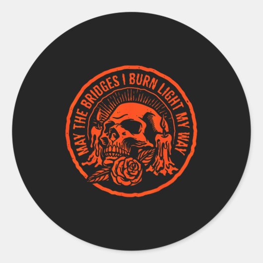 May The Bridges I Burn Light My Way  ラウンドシール (正面)