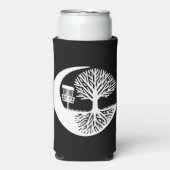 May the Course be with You | Disc Golf Humor スリム缶クーラー (Seltzer正面)