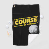 May The Course Be With You Funny Golf Golfing ゴルフタオル (インサイチュ)