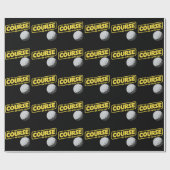 May The Course Be With You Funny Golf Golfing ラッピングペーパー (フラット)