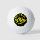 May the Course With You カスタム Golf Balls ゴルフボール (正面)