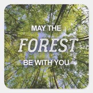May the forest Be With Youステッカーシート スクエアシール