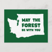 May the Forest Be With You Washington ポストカード (正面)