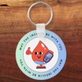 May the Insulin Be With You – Funny Keychain キーホルダー (正面)