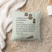 MAY THE LORD BLESS YOU Christian Christmas クッション (ブランケット)