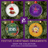 MAY THE LORD BLESS YOU Christian Christmas セラミックオーナメント