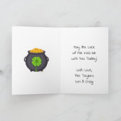 May the Luck of the Irish be with You! St Pattys  カード (内部)