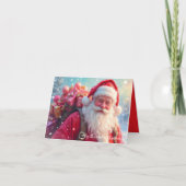 May the Magic of Christmas Santa Greeting Card カード (正面)