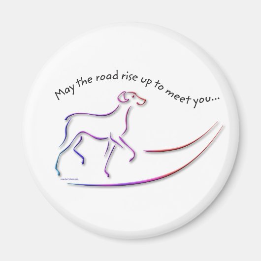 May the Road Up w/Dog magnets マグネット (正面)
