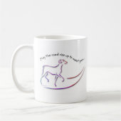 May the Road Up w/Dog mug コーヒーマグカップ (左)