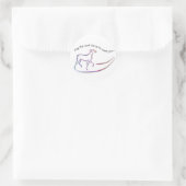 May the Road Up w/Dog stickers ラウンドシール (バッグ)