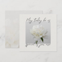 May Today Be as Special as You Aesthetic Peony カード