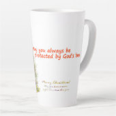  May you always be protected by God's love  カフェラテマグ (右アングル)