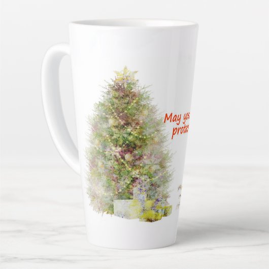  May you always be protected by God's love  カフェラテマグ (左アングル)