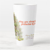  May you always be protected by God's love  カフェラテマグ (正面)