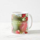 May you always be protected by God's love  コーヒーマグカップ (正面右)