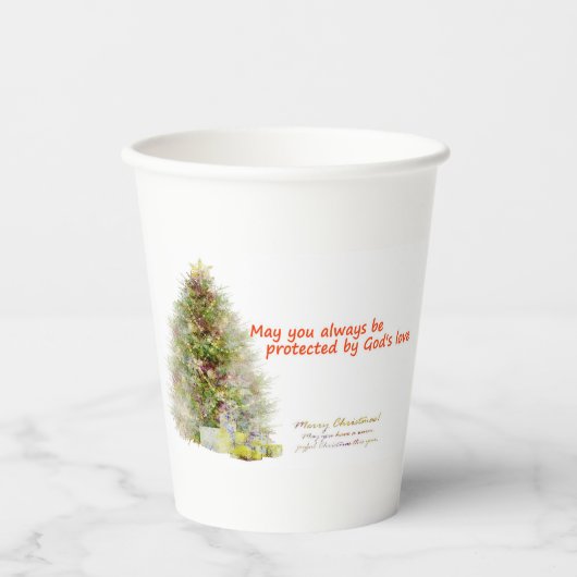  May you always be protected by God's love  紙コップ (正面)