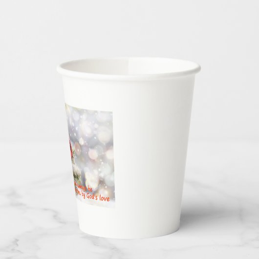 May you always be protected by God's love  紙コップ (左)