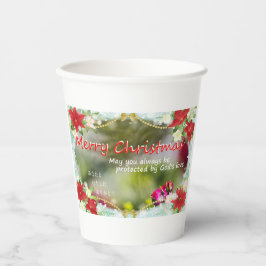 May you always be protected by God's love 紙コップ