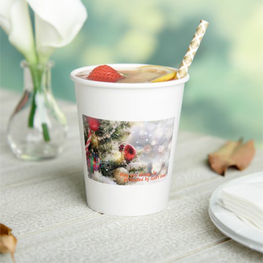 May you always be protected by God's love  紙コップ (インサイチュ)