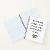 May you be proud of the work you do ノートブック (内部)